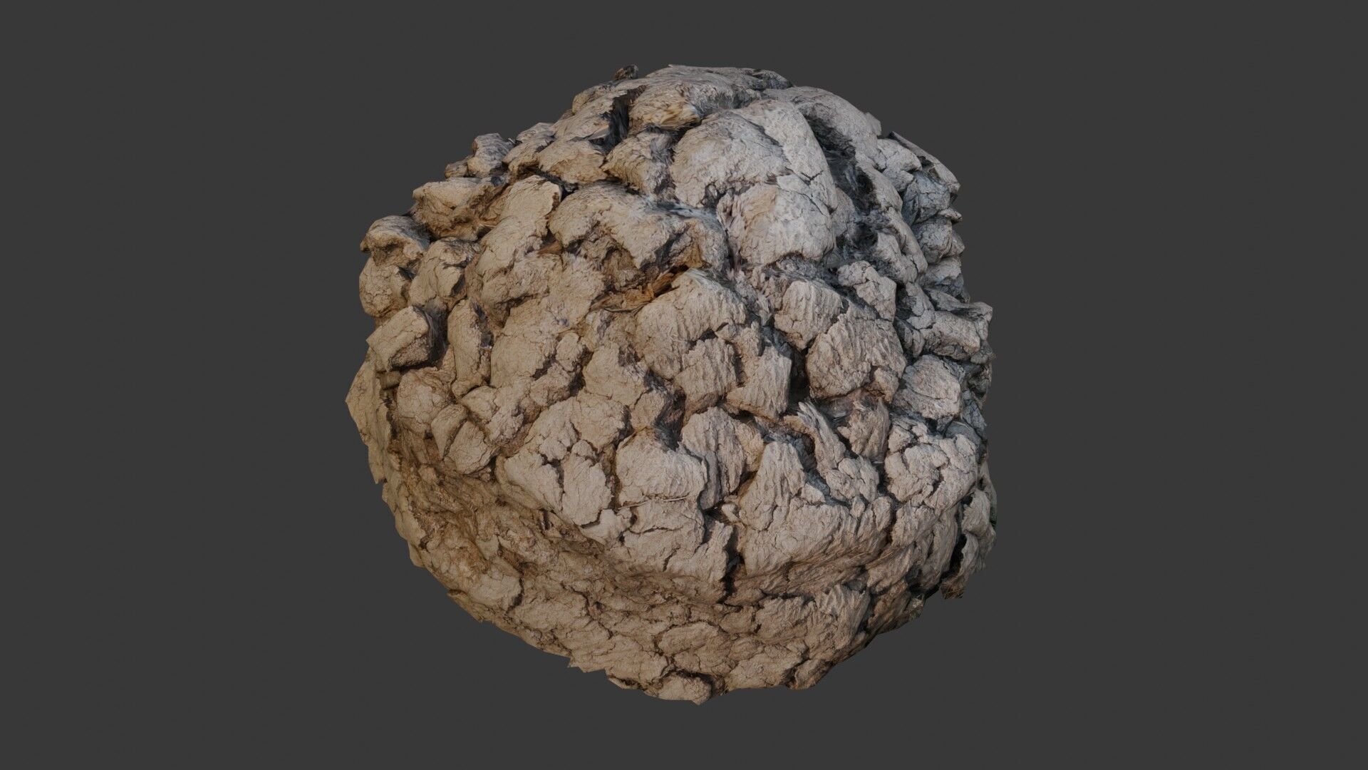 Cracked Rocky Terrain 3D Model Low-poly 3D model_7