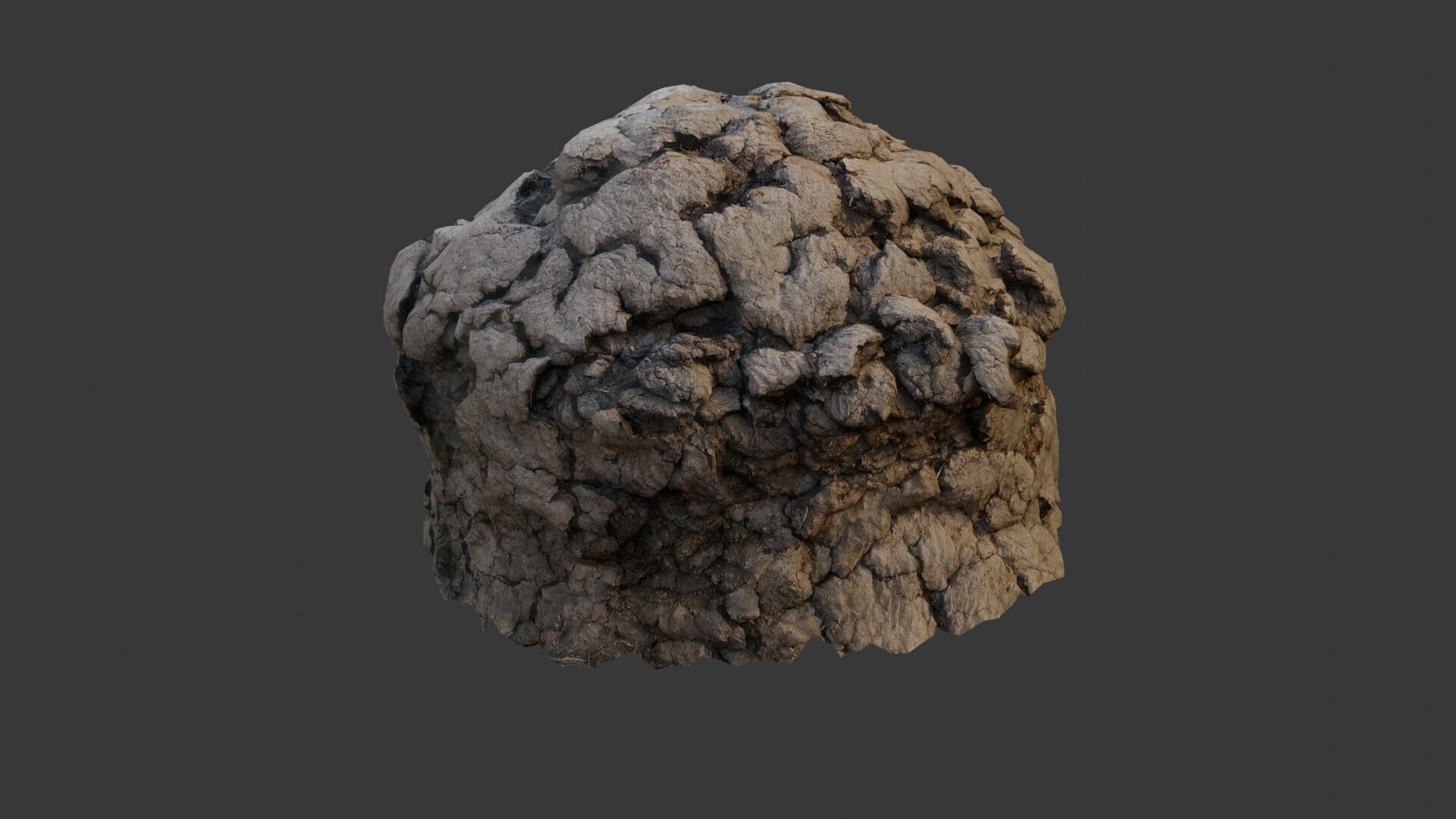 Cracked Rocky Terrain 3D Model Low-poly 3D model_5
