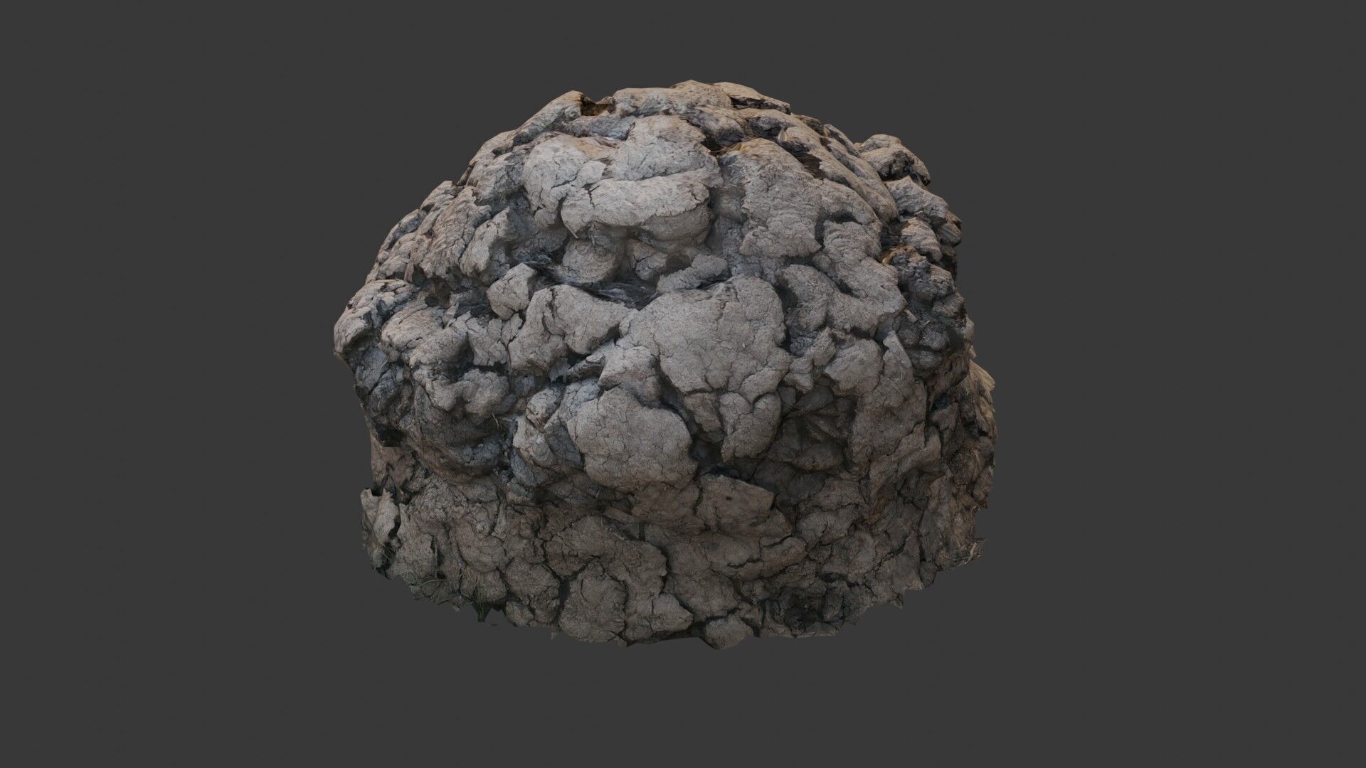 Cracked Rocky Terrain 3D Model Low-poly 3D model_4