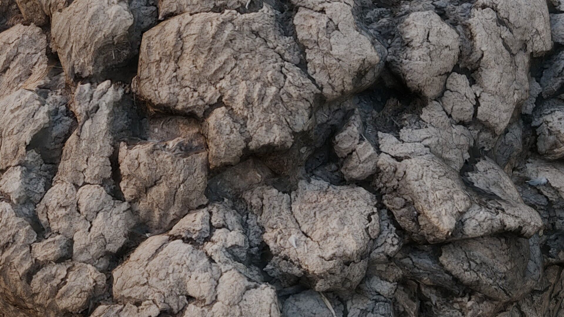 Cracked Rocky Terrain 3D Model Low-poly 3D model_3