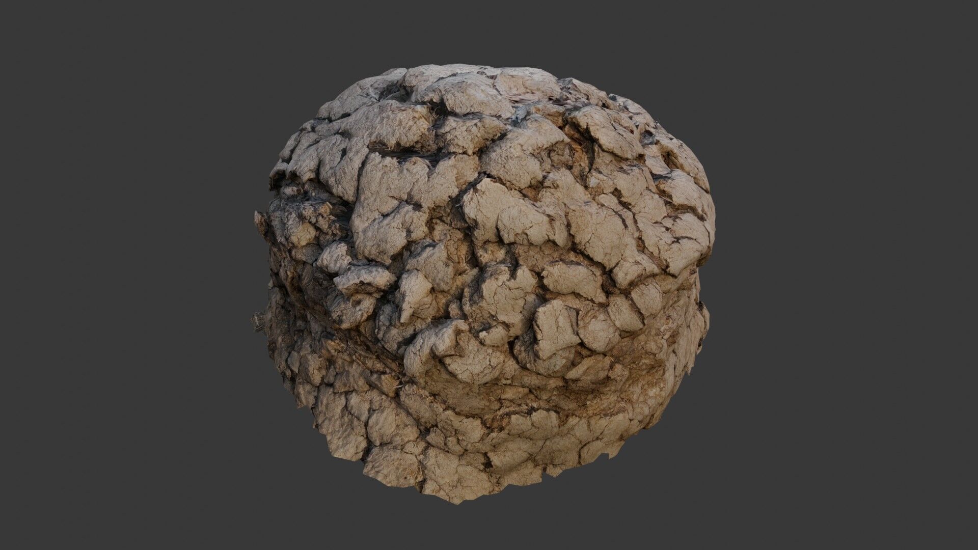 Cracked Rocky Terrain 3D Model Low-poly 3D model_6