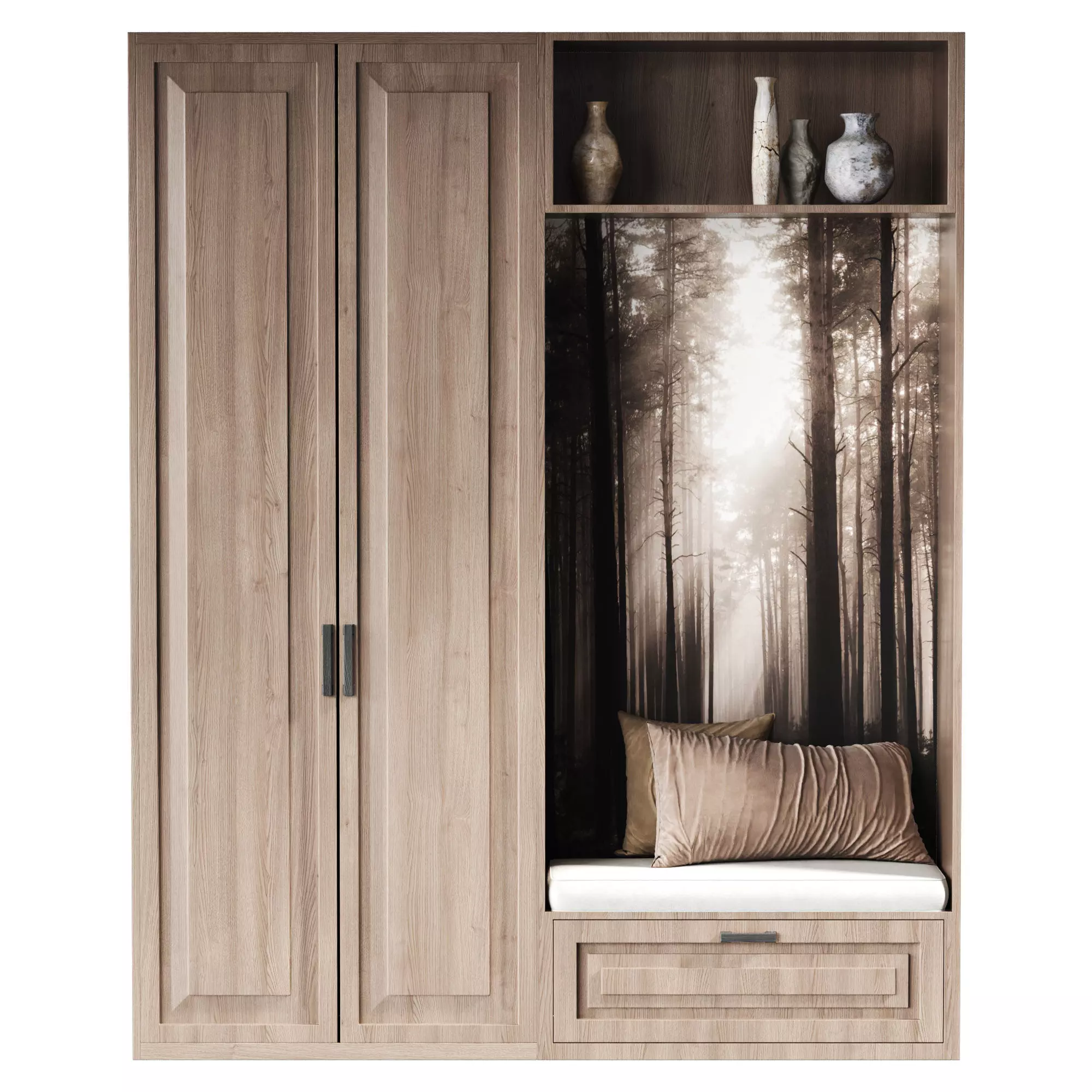 Hallway Low-poly 3D model