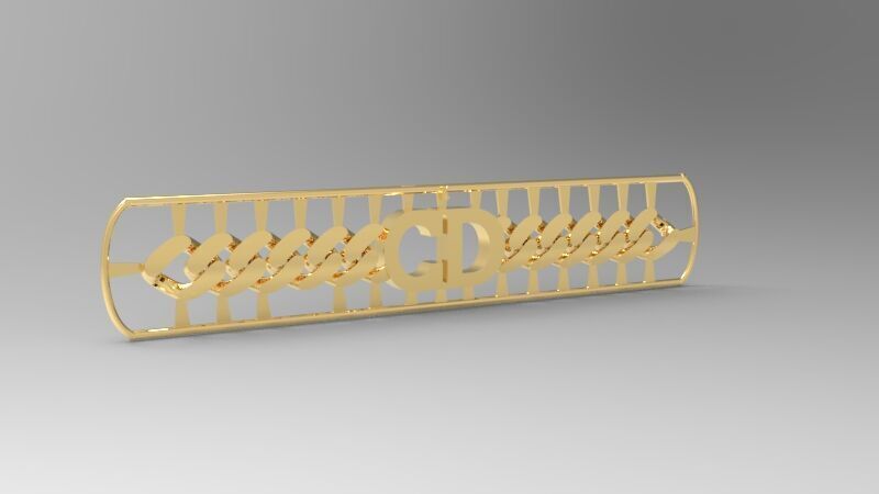 CD Bracelet Necklace Design Collection  3D print model_6