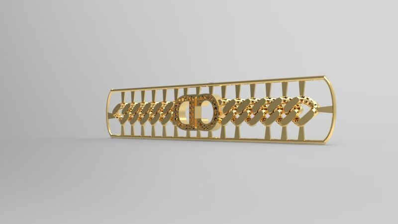 CD Bracelet Necklace Design Collection  3D print model_4