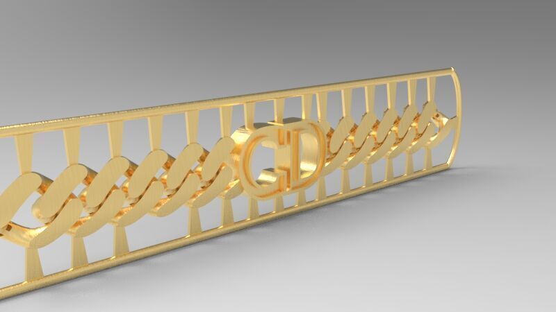 CD Bracelet Necklace Design Collection  3D print model_2