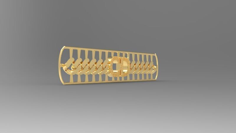 CD Bracelet Necklace Design Collection  3D print model_5
