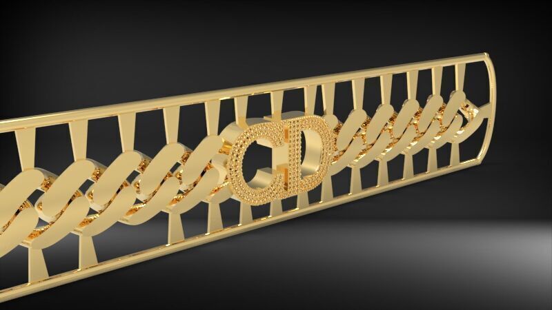 CD Bracelet Necklace Design Collection  3D print model_1