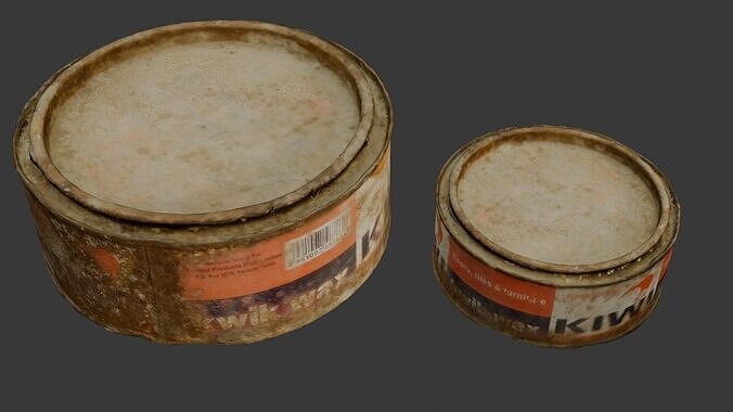 Vintage Wax Can 3D Model  Low-poly 3D model