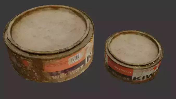 Vintage Wax Can 3D Model 