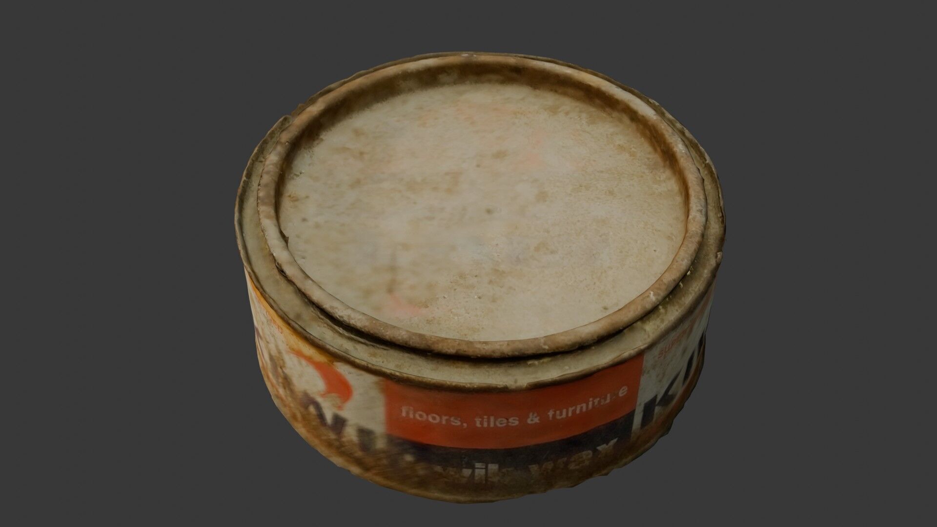 Vintage Wax Can 3D Model Low-poly 3D model_6