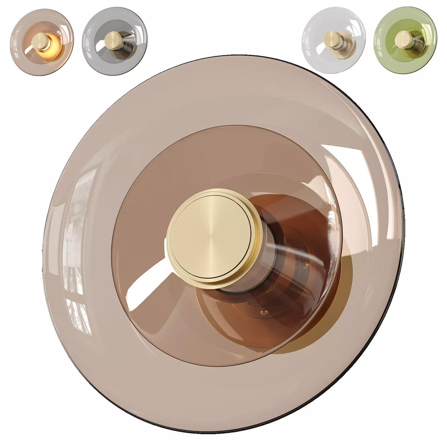 Luna A Disc Sconce Low-poly 3D model