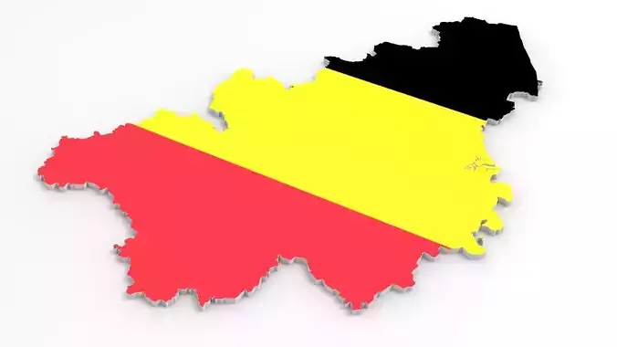 Belgium 3d map 3D model