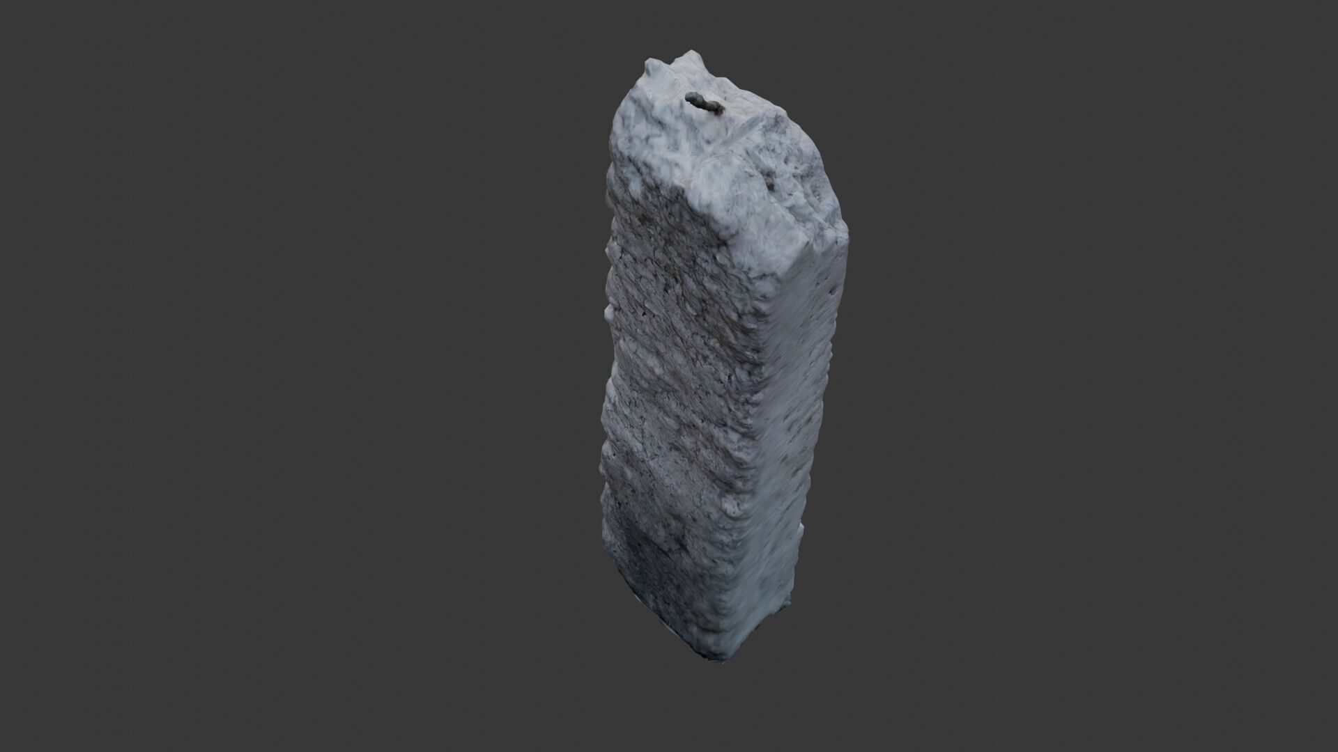 Weathered Concrete Post 3D Model Low-poly 3D model_5