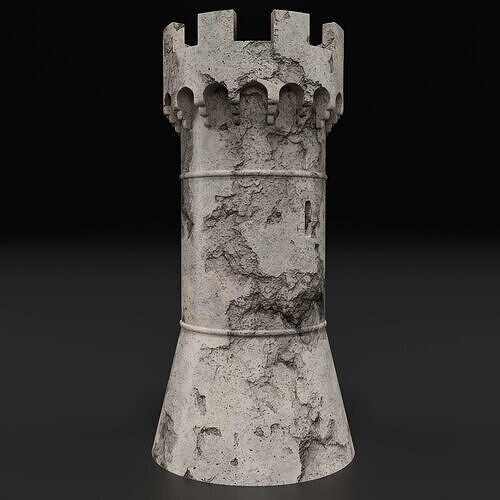 Medieval Tower 3D model 4