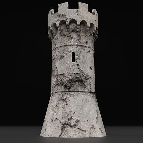 Medieval Tower 3D model 3