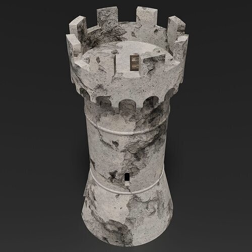 Medieval Tower 3D model 7