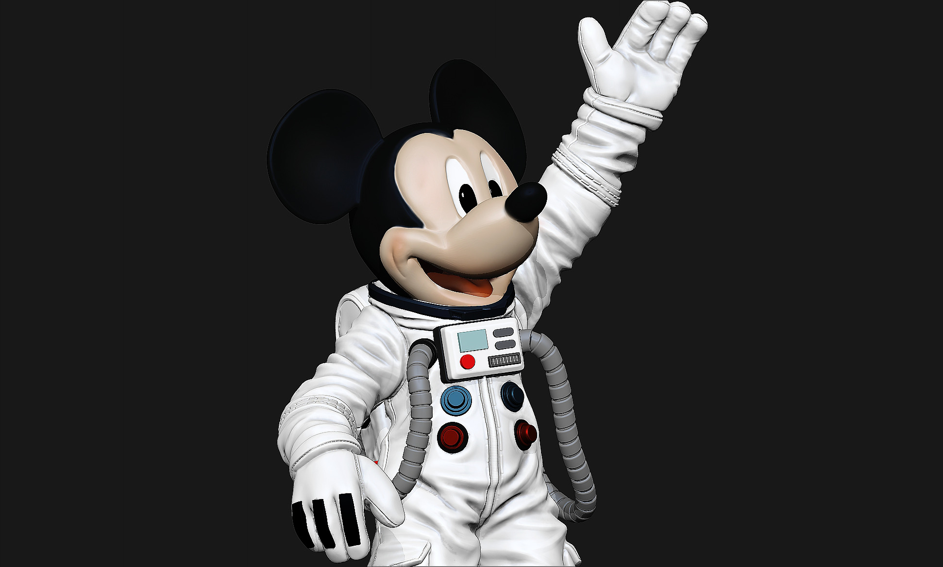 Space MickeyMouse 3D print model