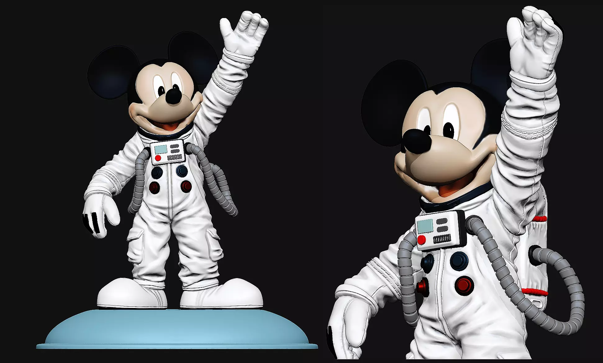 Space MickeyMouse 3D print model