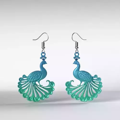 Peacock Earrings