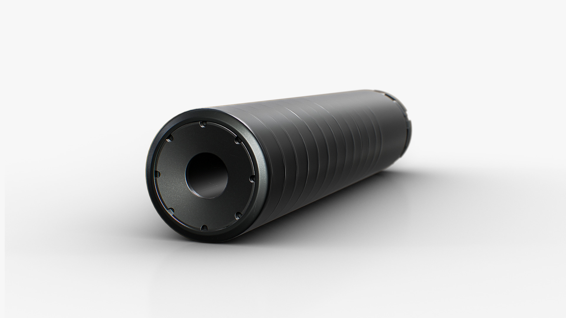 Primal 458 caliber suppressor Low-poly 3D model_5