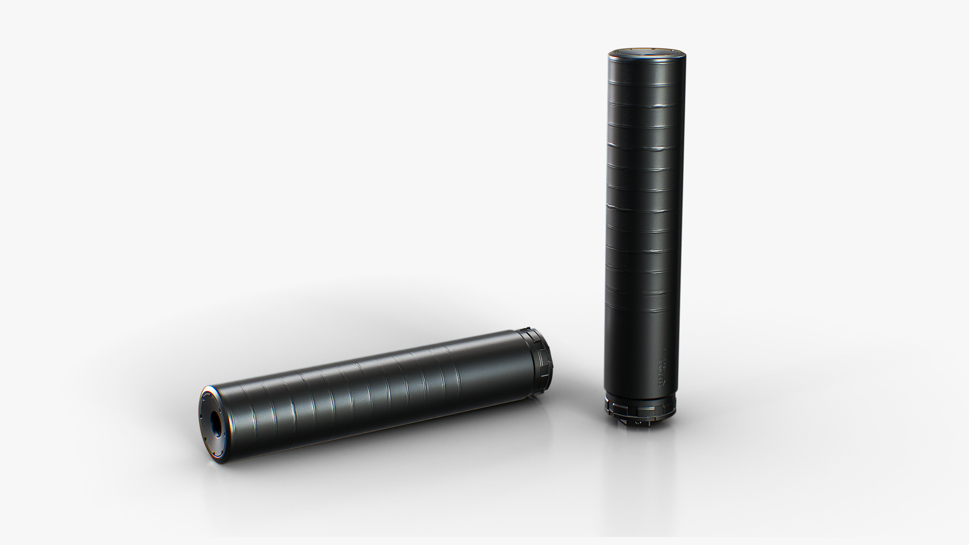 Primal 458 caliber suppressor Low-poly 3D model_7