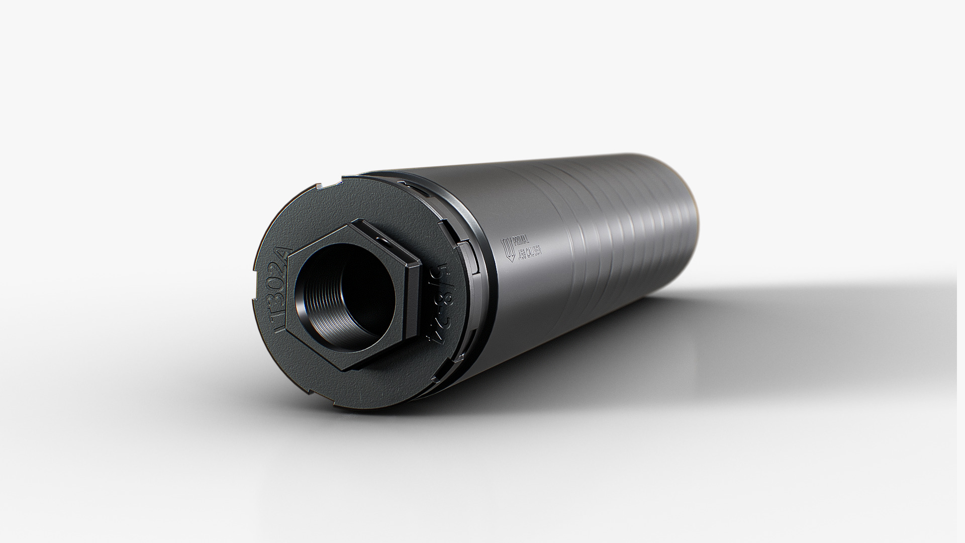 Primal 458 caliber suppressor Low-poly 3D model_6