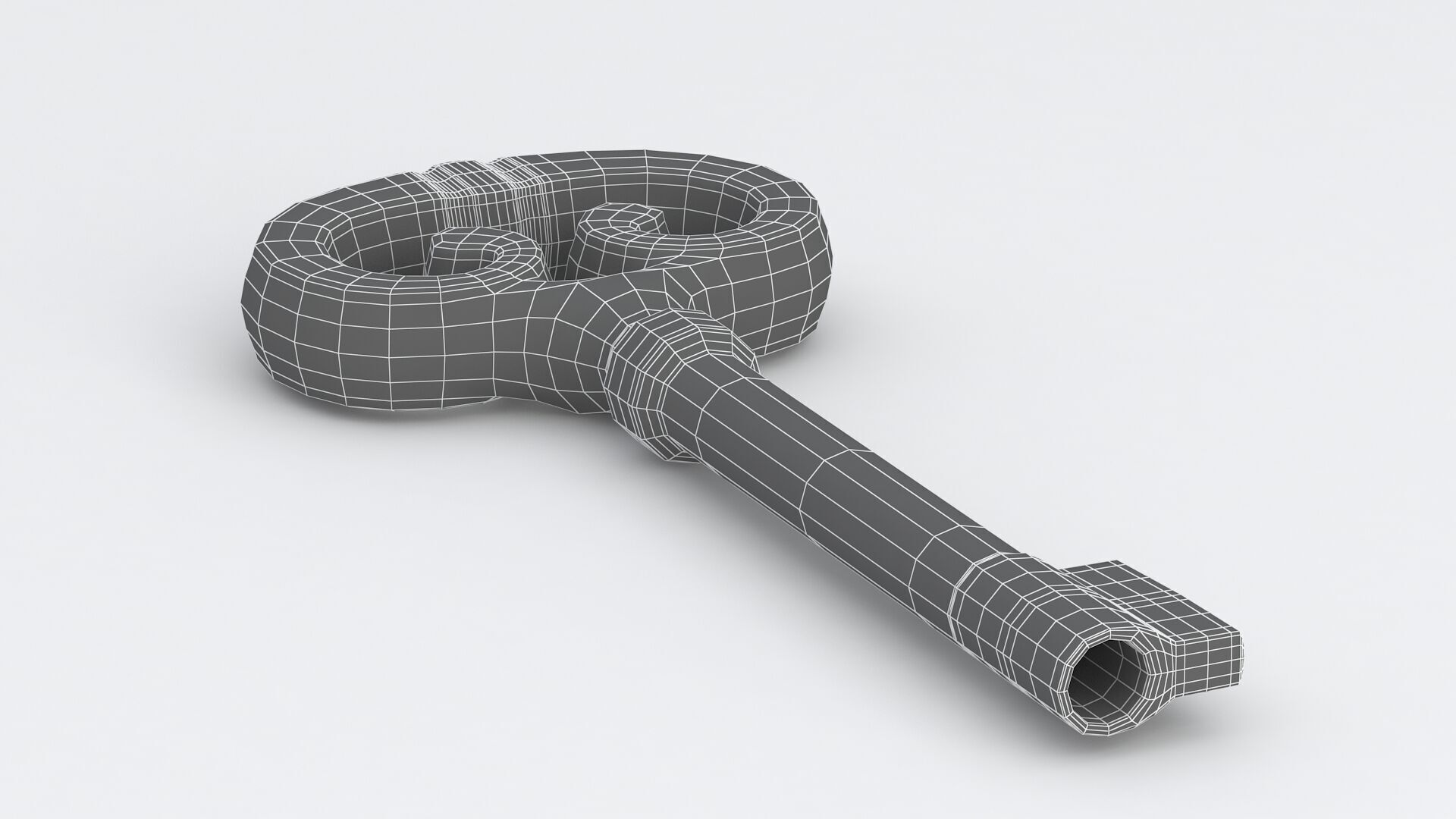 Key 01 Gold 3D model_10