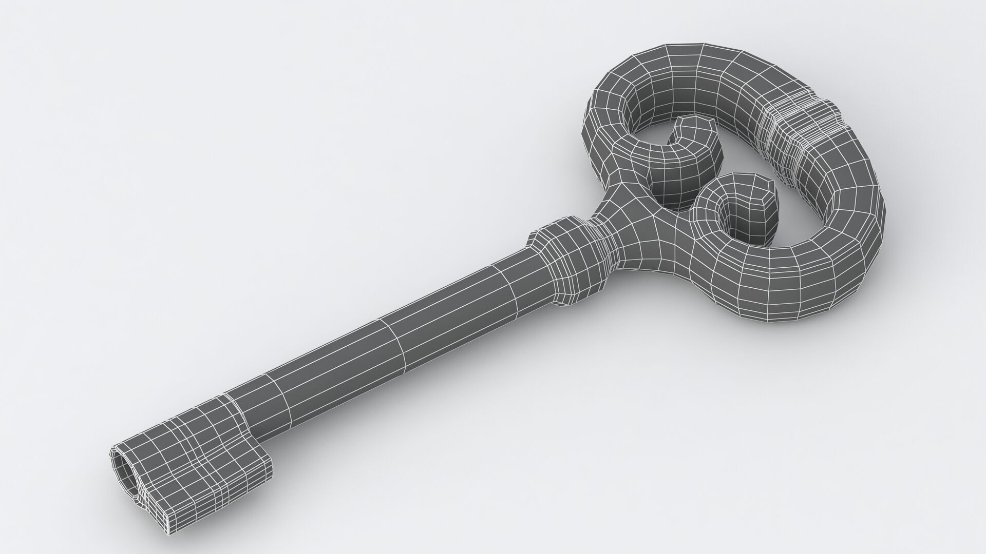 Key 01 Gold 3D model_7