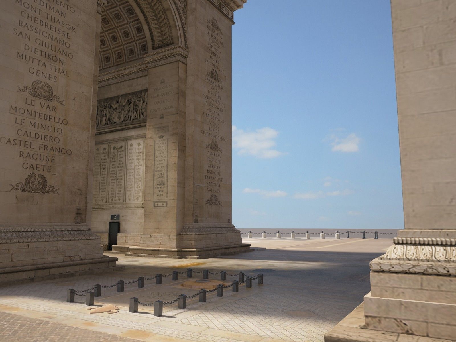 Paris Triumphal Arch 3D model_2
