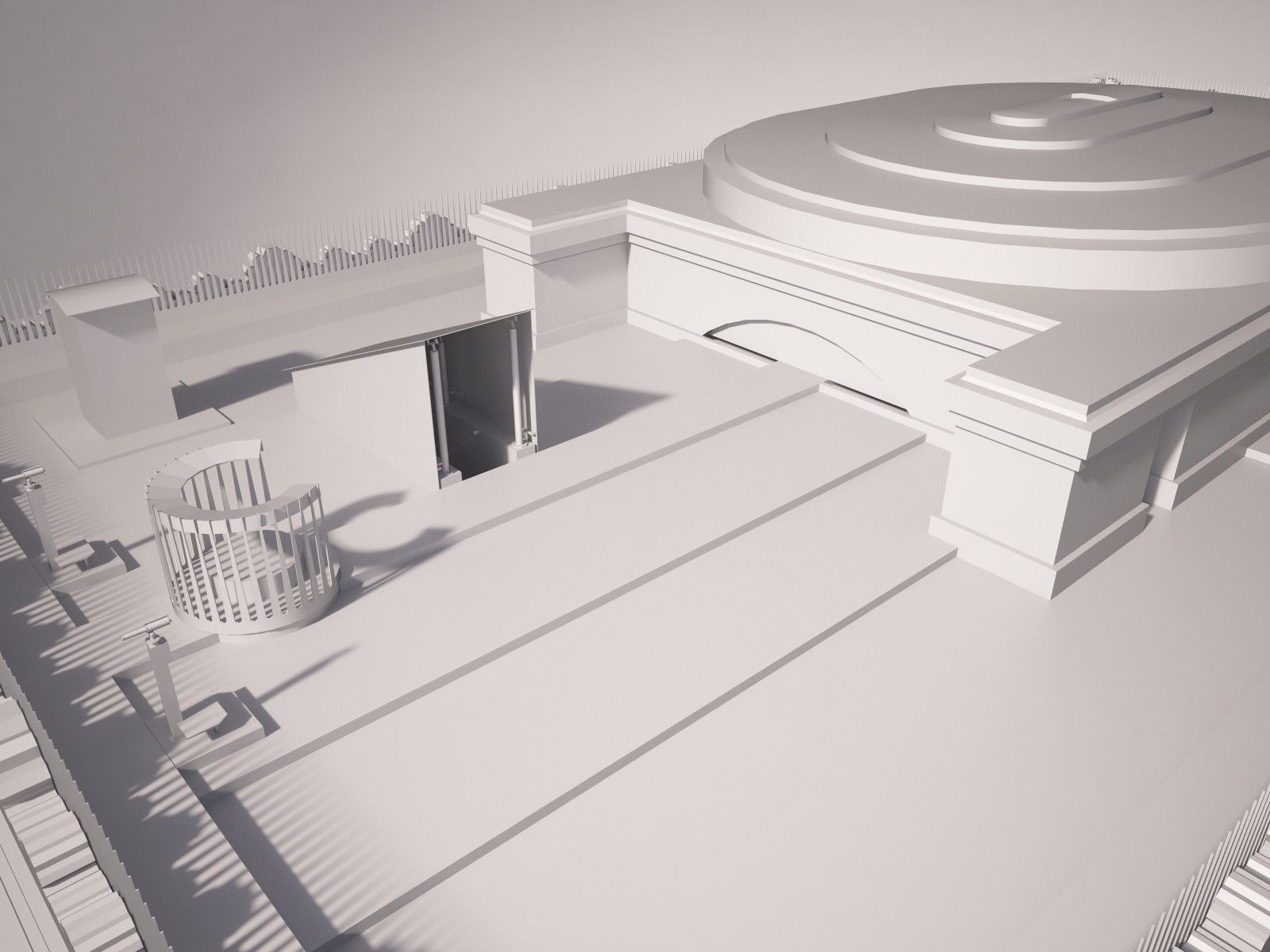 Paris Triumphal Arch 3D model_13