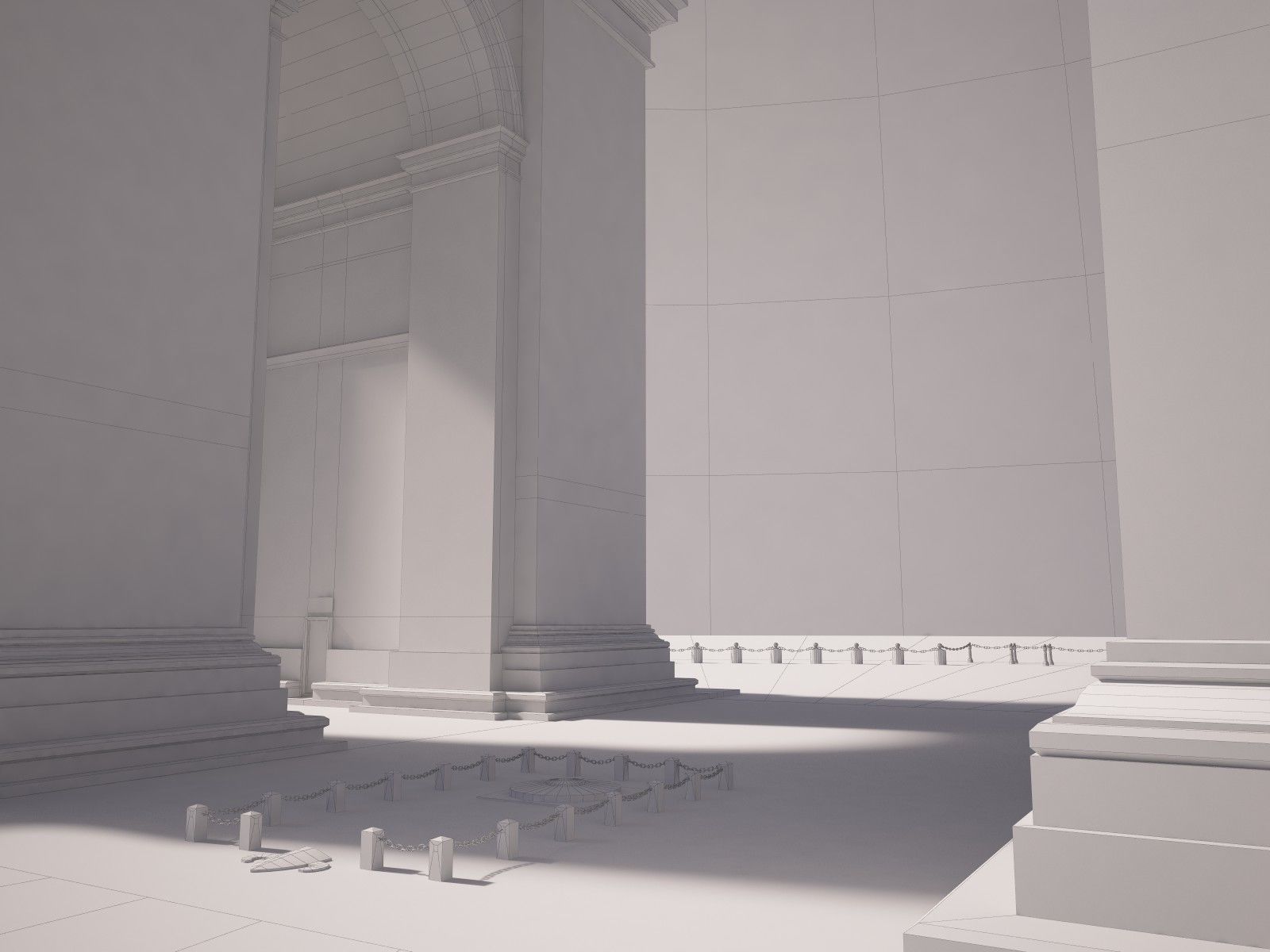 Paris Triumphal Arch 3D model_14