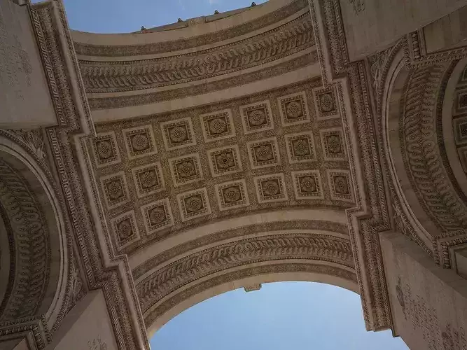 Paris Triumphal Arch 3D model 7