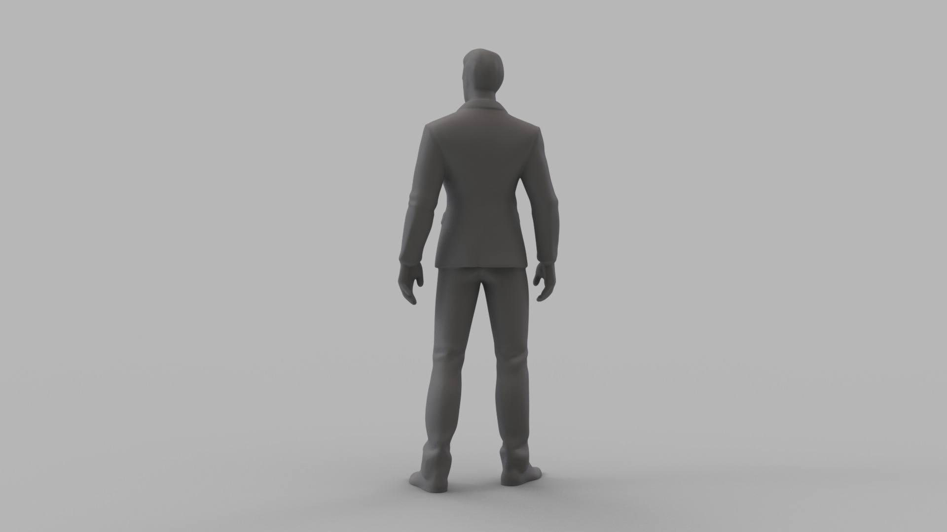 Elegant Businessman - 3D Printable Figure 3D print model_4