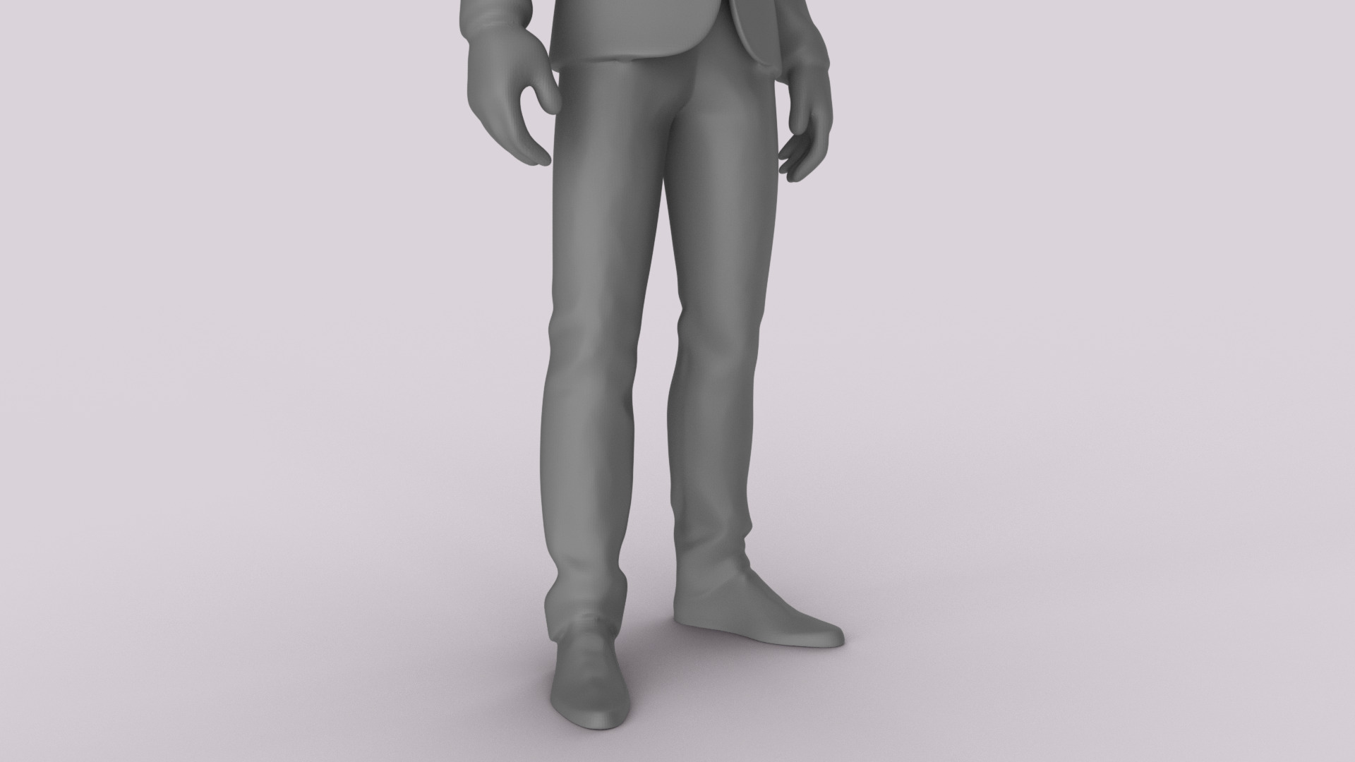 Elegant Businessman - 3D Printable Figure 3D print model_11