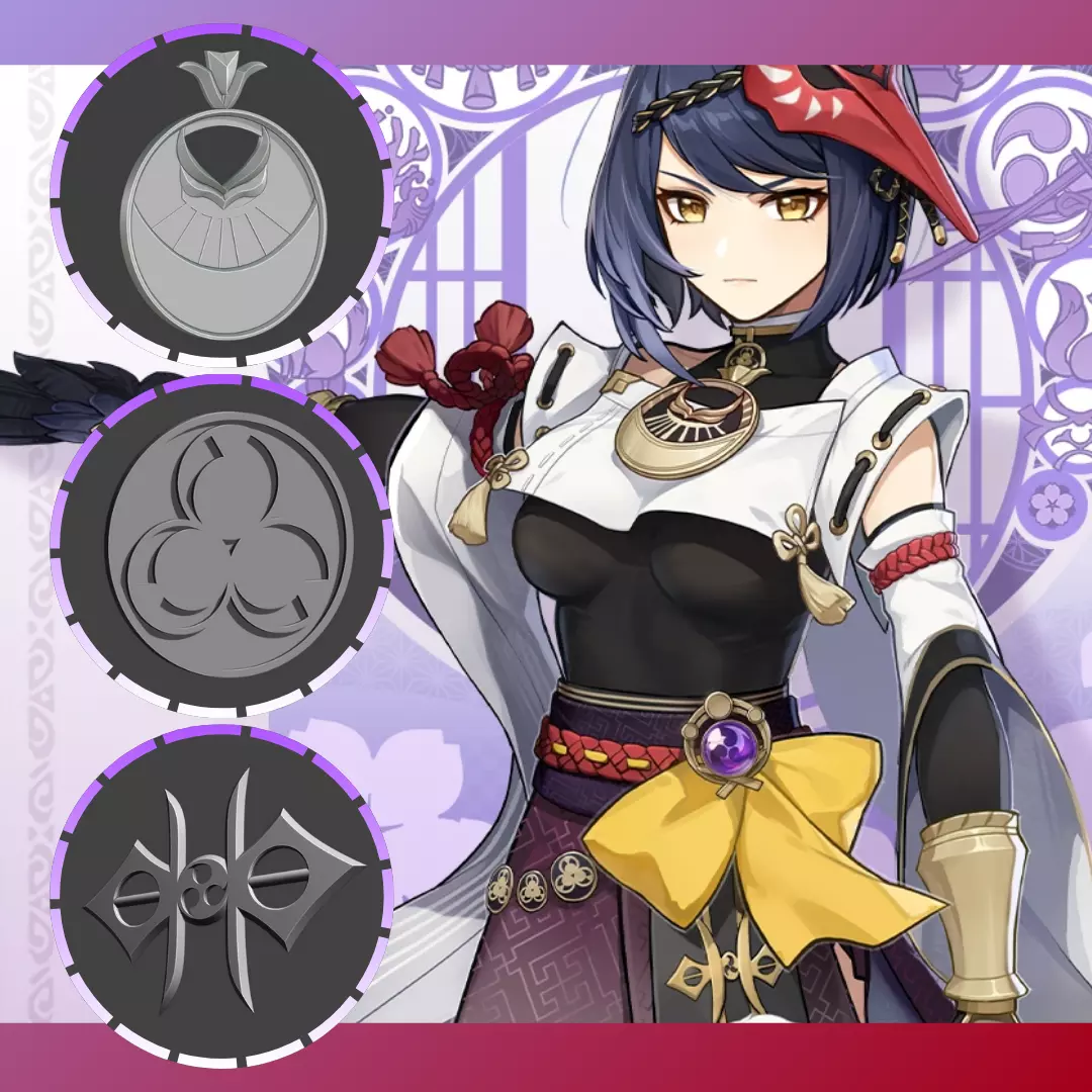 Kujou Sara Accessories 3D print model
