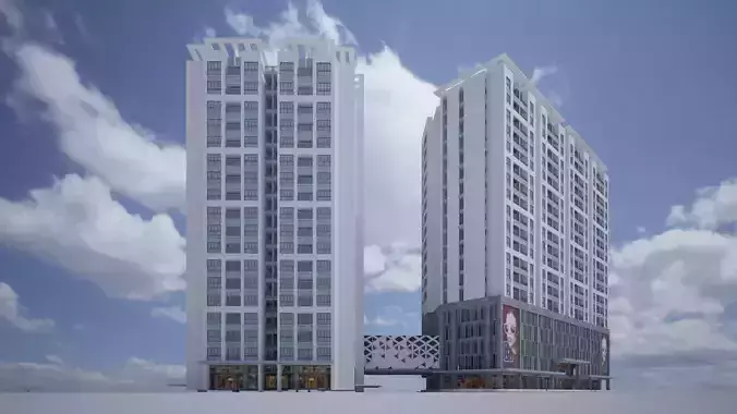 Diamond complex mixed-use building