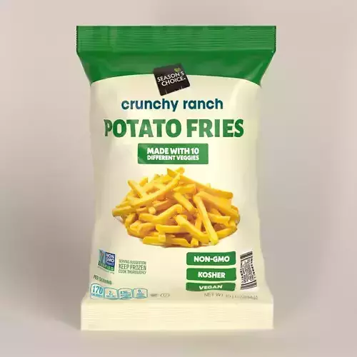 Ultra-Realistic Potato Chips Package Low-poly 3D model Ultra-Realistic Potato Chips Package Low-poly 3D model