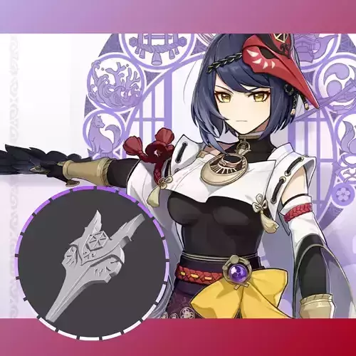 Kujou Sara Mask - Flat Ver