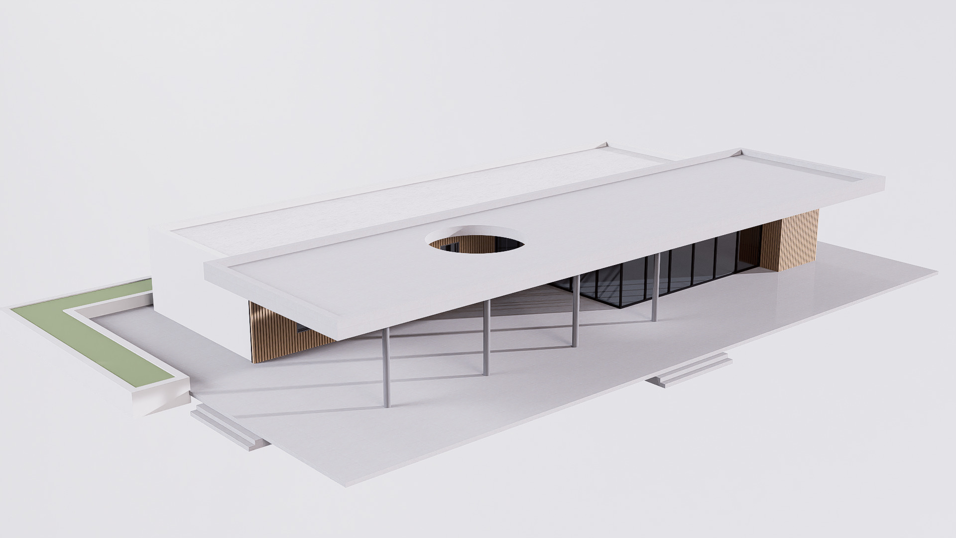 house Low-poly 3D model_8