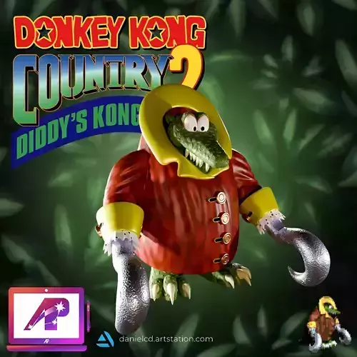 Donkey Kong Country 2 Krook with colors