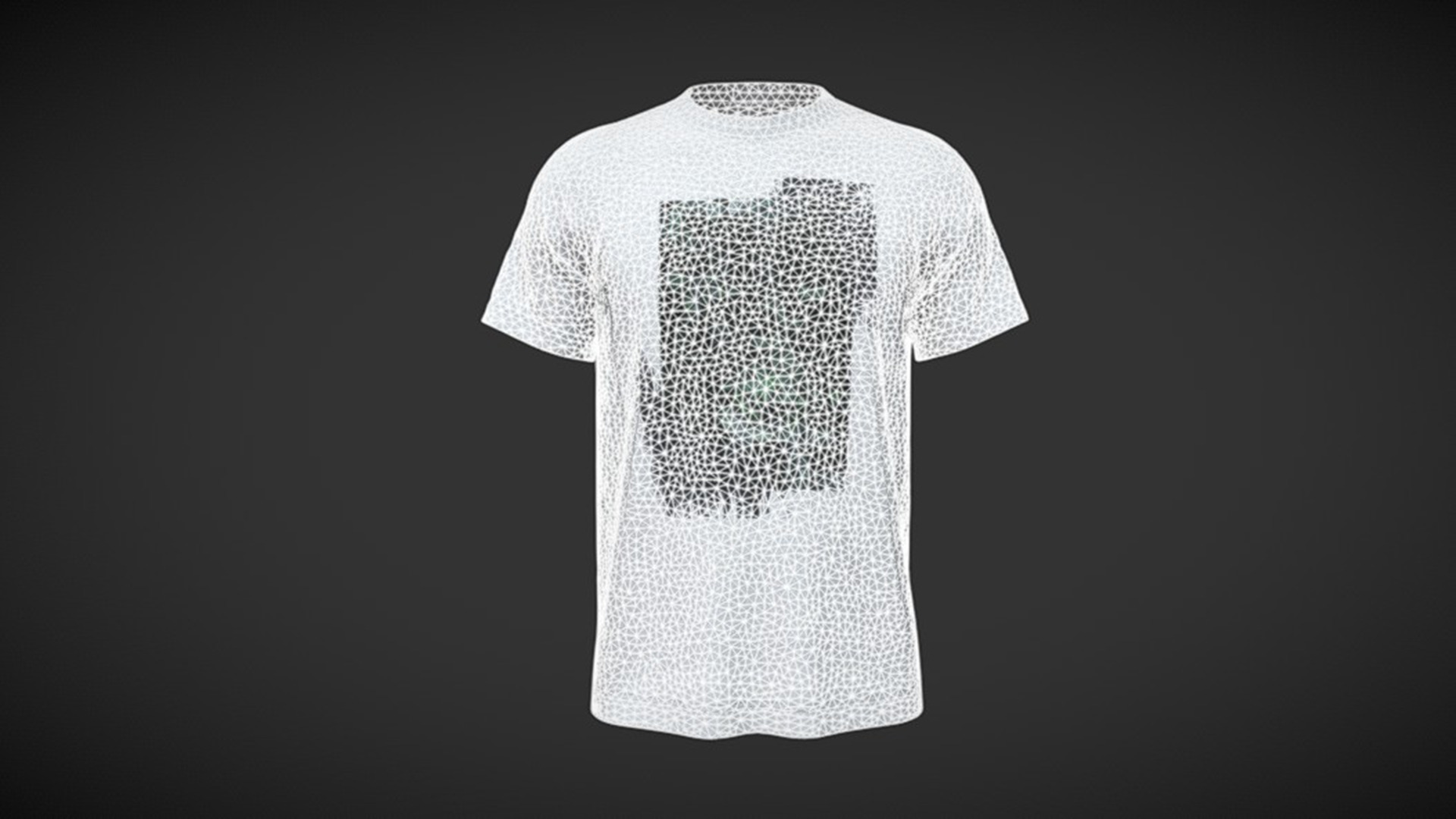 T-Shirt STA In Low Poly Low-poly 3D model_1