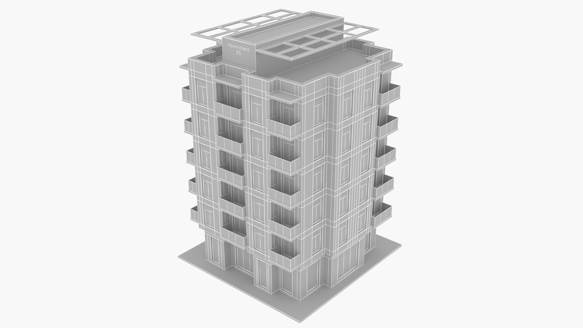 aparment Low-poly 3D model_14