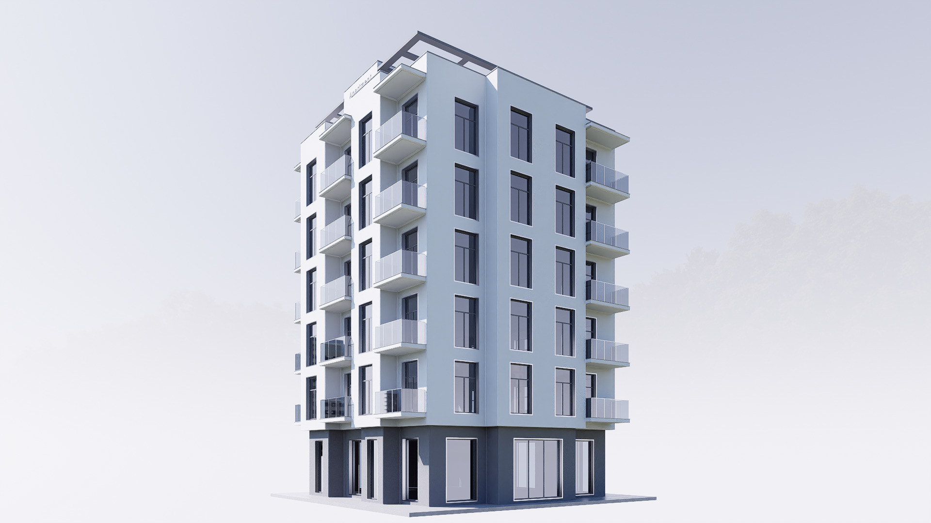 aparment Low-poly 3D model_8