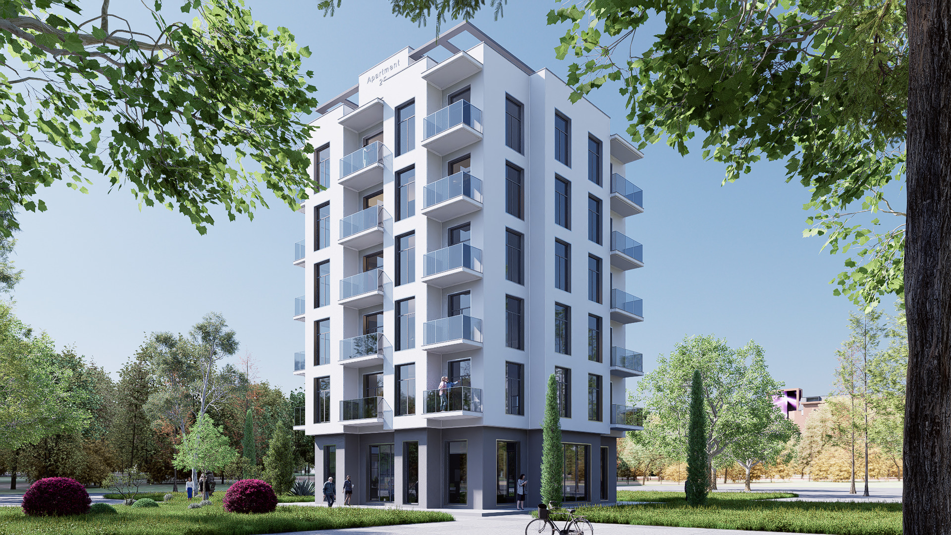 aparment Low-poly 3D model_1