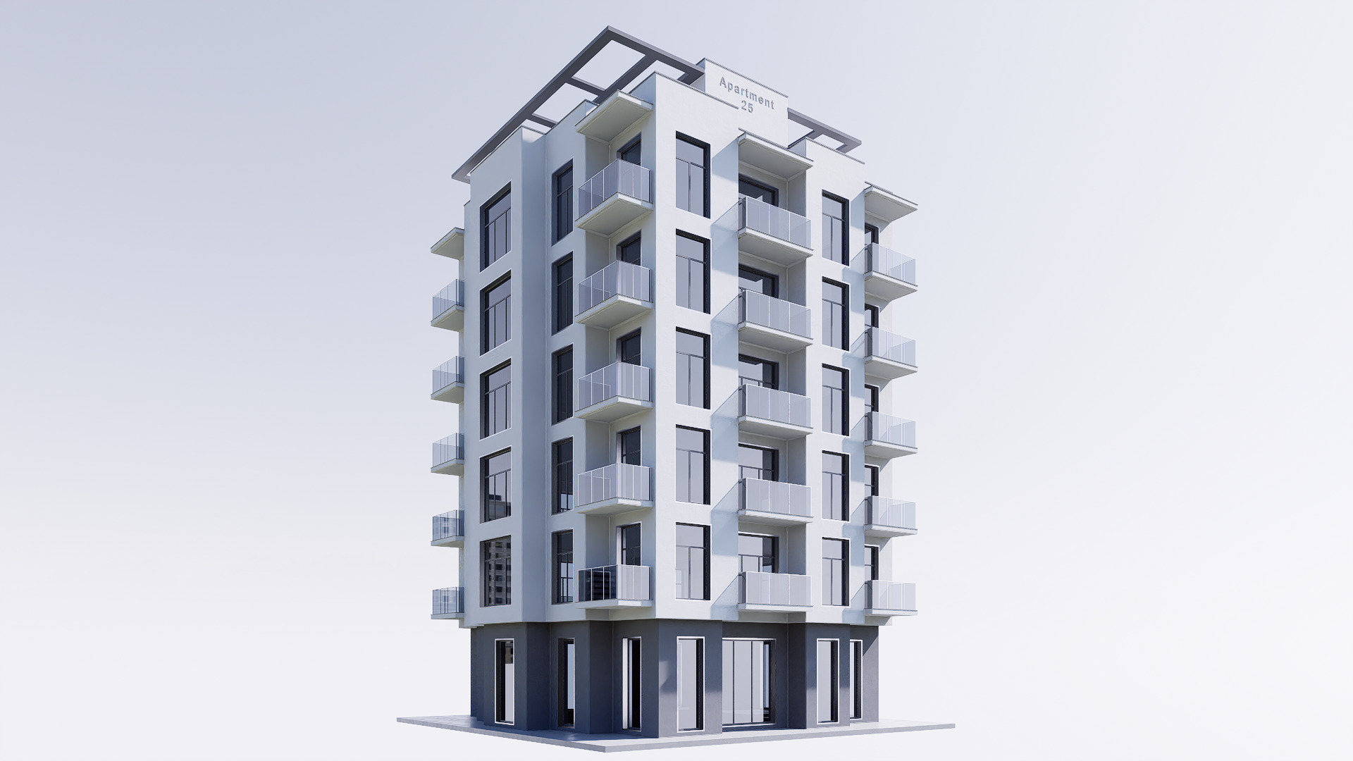 aparment Low-poly 3D model_11