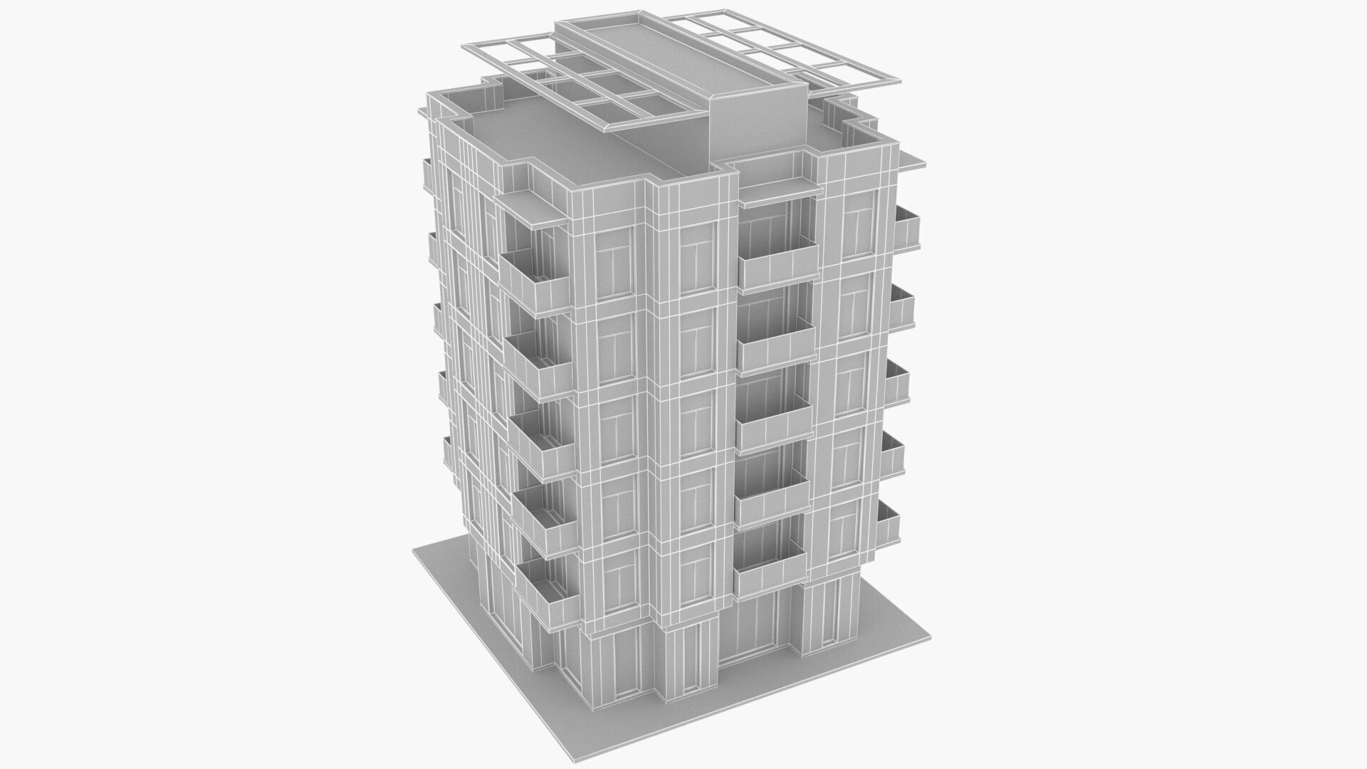aparment Low-poly 3D model_15
