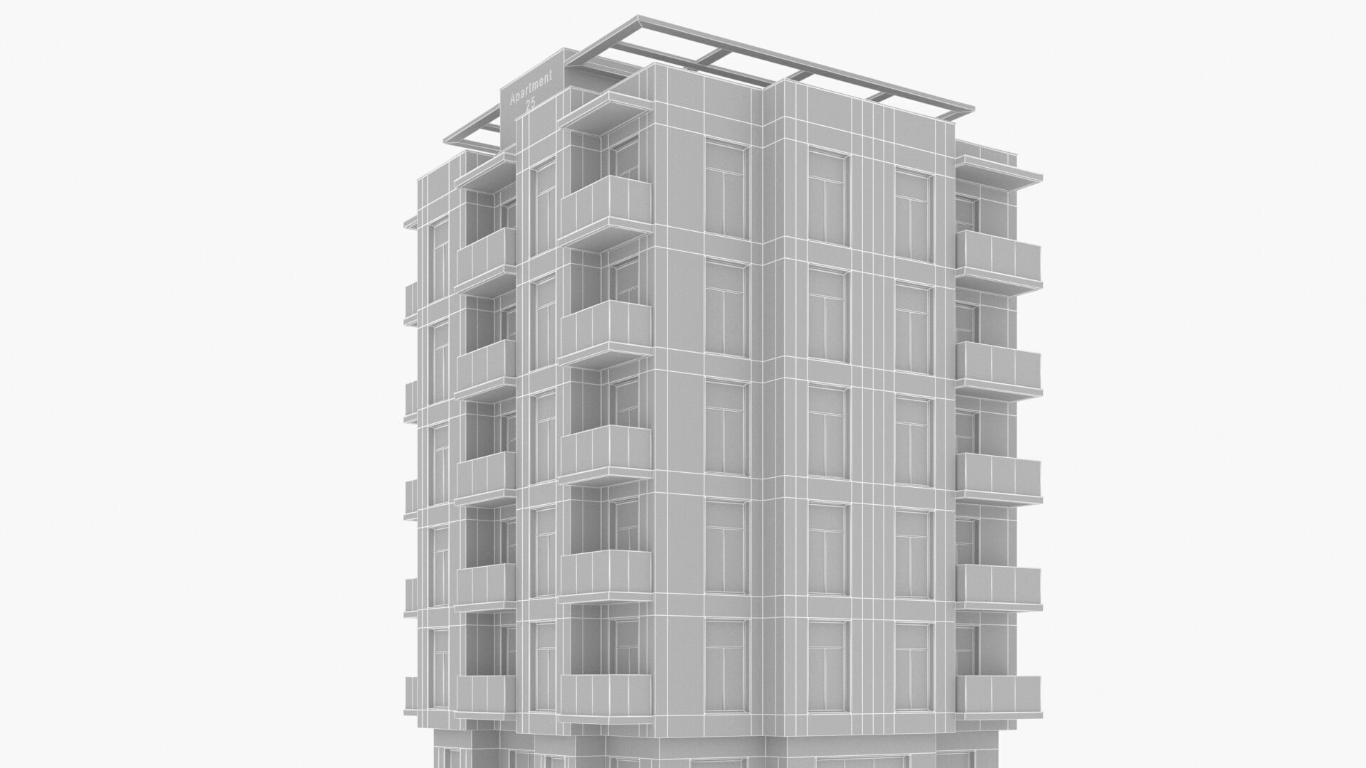 aparment Low-poly 3D model_12