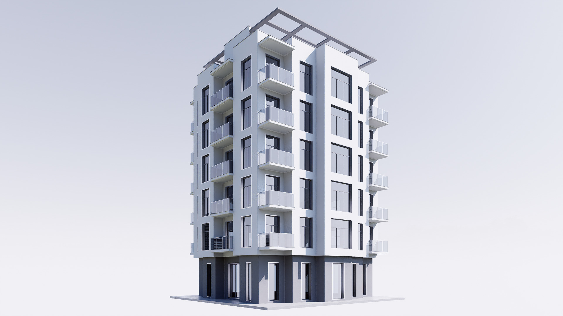 aparment Low-poly 3D model_10