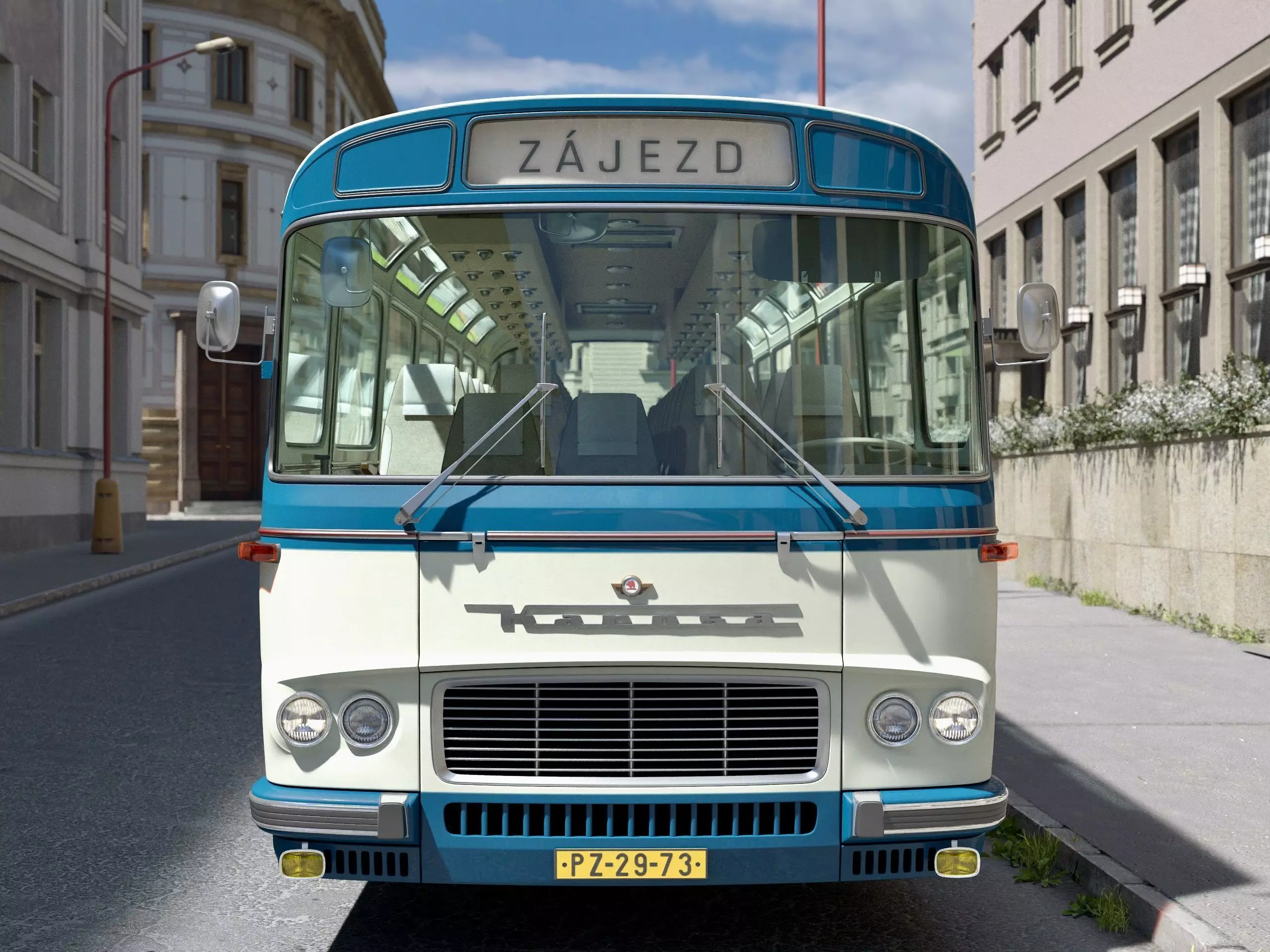 Karosa SD11 1968 3D model_14