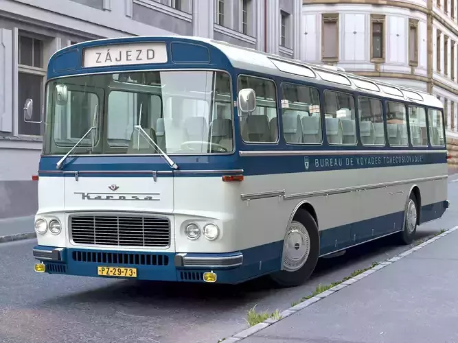 Karosa SD11 1968 3D model Karosa SD11 1968 3D model